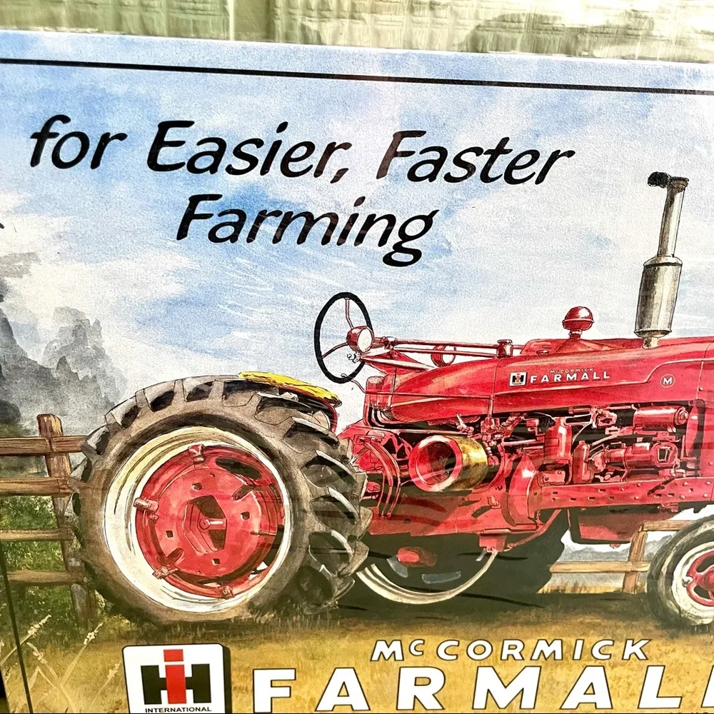 NEW Farmall Tractor Metal Sign